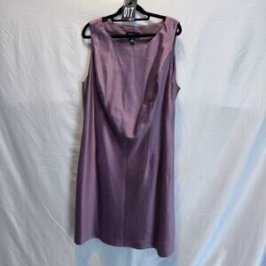 R&M Richards Plum Faux Silk Sheath Dress Woman's Petite 20WP Evening Formal